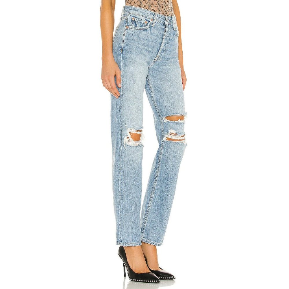 Grlfrnd Distressed Denim Mica in Wish You Would Size 24 - Picture 2 of 8